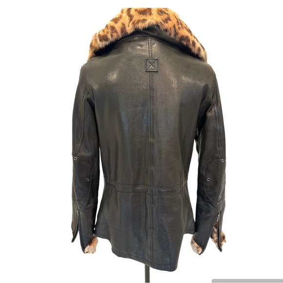 Andrew Marc Leather Jacket sz M - Picture 3 of 9
